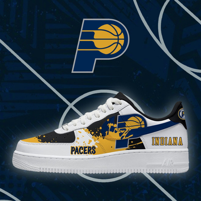 LIMITED EDITION - NEW CUSTOMIZED NBA06 IPA INDIANA PACERS AF1 SHOES