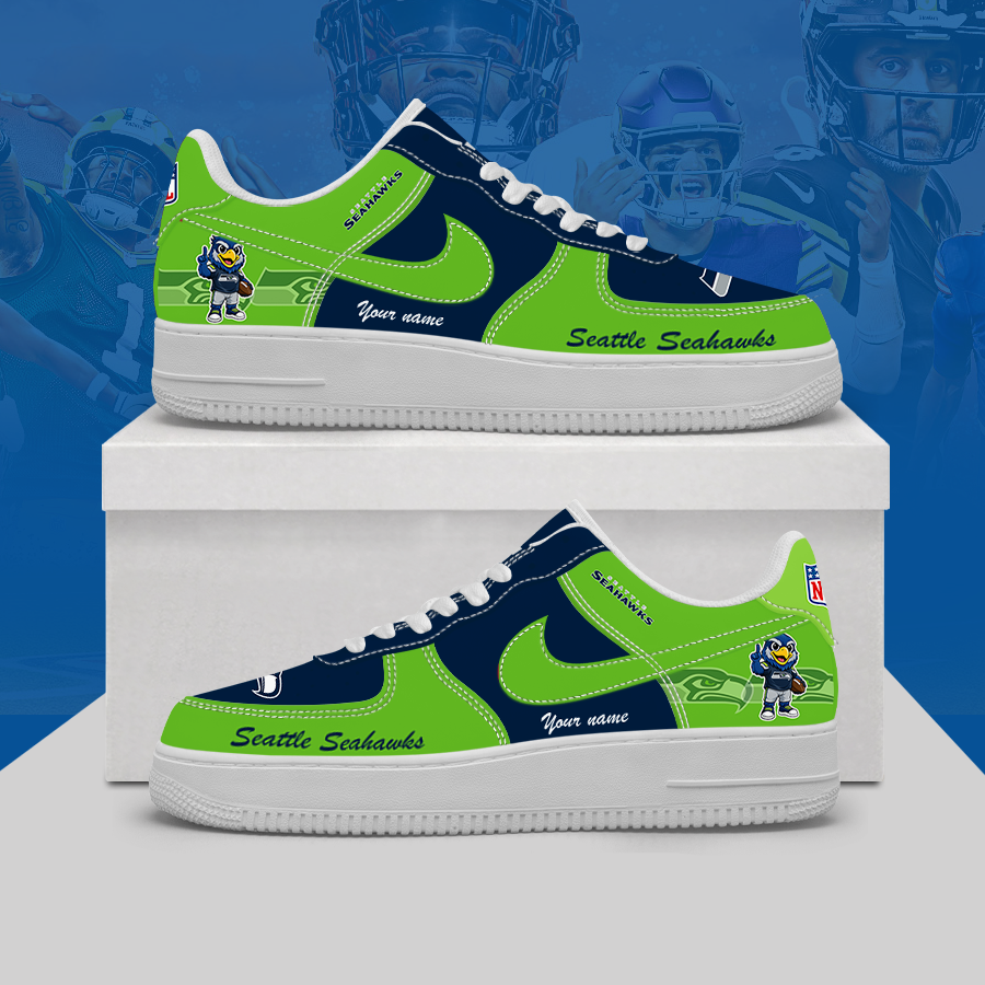 [SPECIAL OFFER] NEW CUSTOMIZED NFL06 SSH SEATTLE SEAHAWKS AF1 SHOES