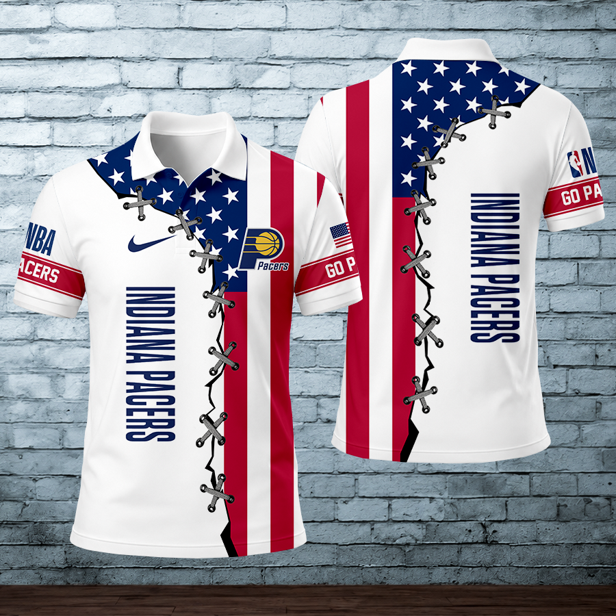LIMITED EDITION - NEW CUSTOMIZED NBA06 IPA INDIANA PACERS POLO SHIRT