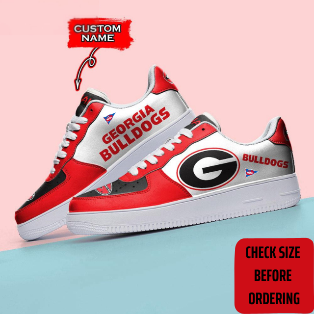 ELITE EDITION - NEW CUSTOMIZED NCAA FBS06 GEB GEORGIA BULLDOGS AF1 SHOES