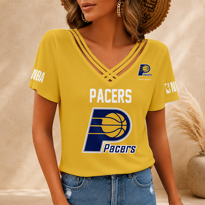 [HOT DEAL] NEW CUSTOMIZED NBA06 IPA INDIANA PACERS V-NECK SHIRT