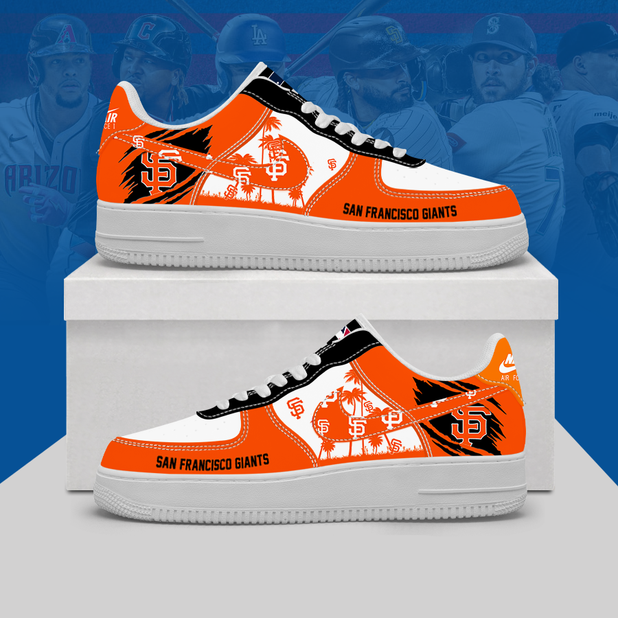[FLASH SALE] NEW CUSTOMIZED MLB06 SFG SAN FRANCISCO GIANTS AF1 SHOES