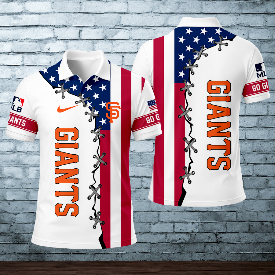 LIMITED EDITION - NEW CUSTOMIZED MLB06 SFG SAN FRANCISCO GIANTS POLO SHIRT