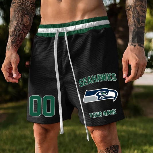 ELITE EDITION - NEW CUSTOMIZED NFL06 SSH SEATTLE SEAHAWKS SHORT PANTS
