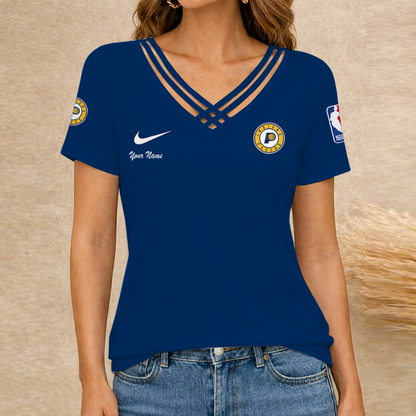 [HOT DEAL] NEW CUSTOMIZED NBA06 IPA INDIANA PACERS V-NECK SHIRT