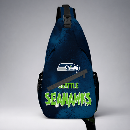 [SPECIAL OFFER] NEW CUSTOMIZED NFL06 SSH SEATTLE SEAHAWKS SLING BAG