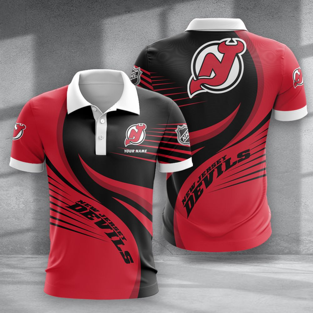 LIMITED EDITION - NEW CUSTOMIZED NHL06 NJD NEW JERSEY DEVILS POLO SHIRT & T-SHIRTS