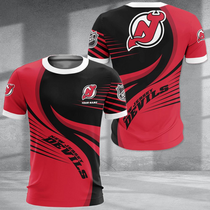 LIMITED EDITION - NEW CUSTOMIZED NHL06 NJD NEW JERSEY DEVILS POLO SHIRT & T-SHIRTS