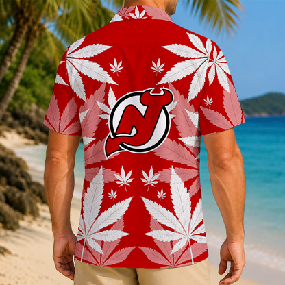 LIMITED EDITION - NEW CUSTOMIZED NHL06 NJD NEW JERSEY DEVILS UNISEX HAWAIIAN SHIRT