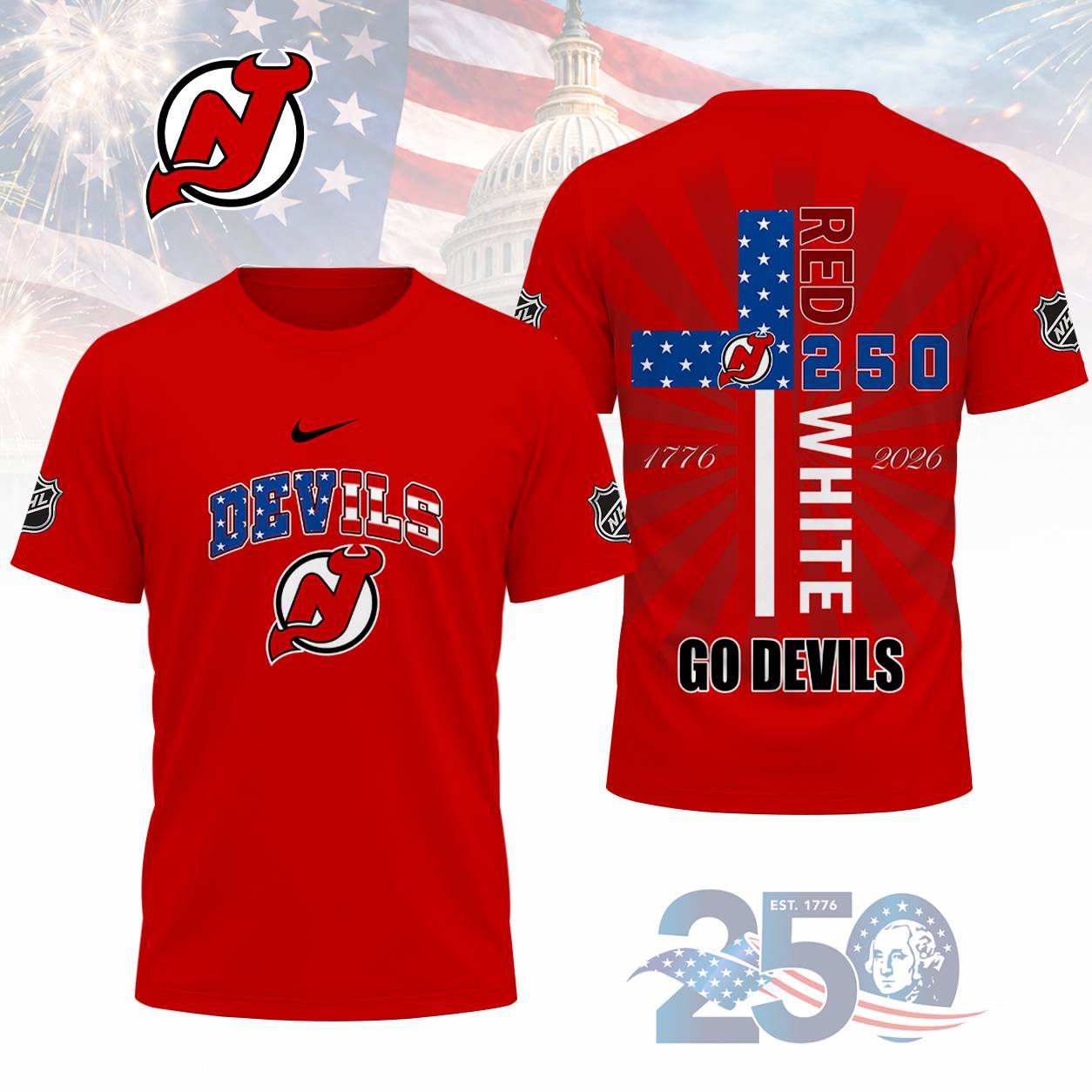LIMITED EDITION - NEW CUSTOMIZED NHL06 NJD NEW JERSEY DEVILS T-SHIRT, POLO SHIRT, ZIP POLO SHIRT, SWEATSHIRT, HOODIE & ZIP HOODIE