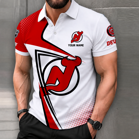 FINAL SALE - NEW CUSTOMIZED NHL06 NJD NEW JERSEY DEVILS POLO SHIRT, ZIP POLO SHIRT, T-SHIRTS, HOODIE, ZIP HOODIE & SWEATSHIRT