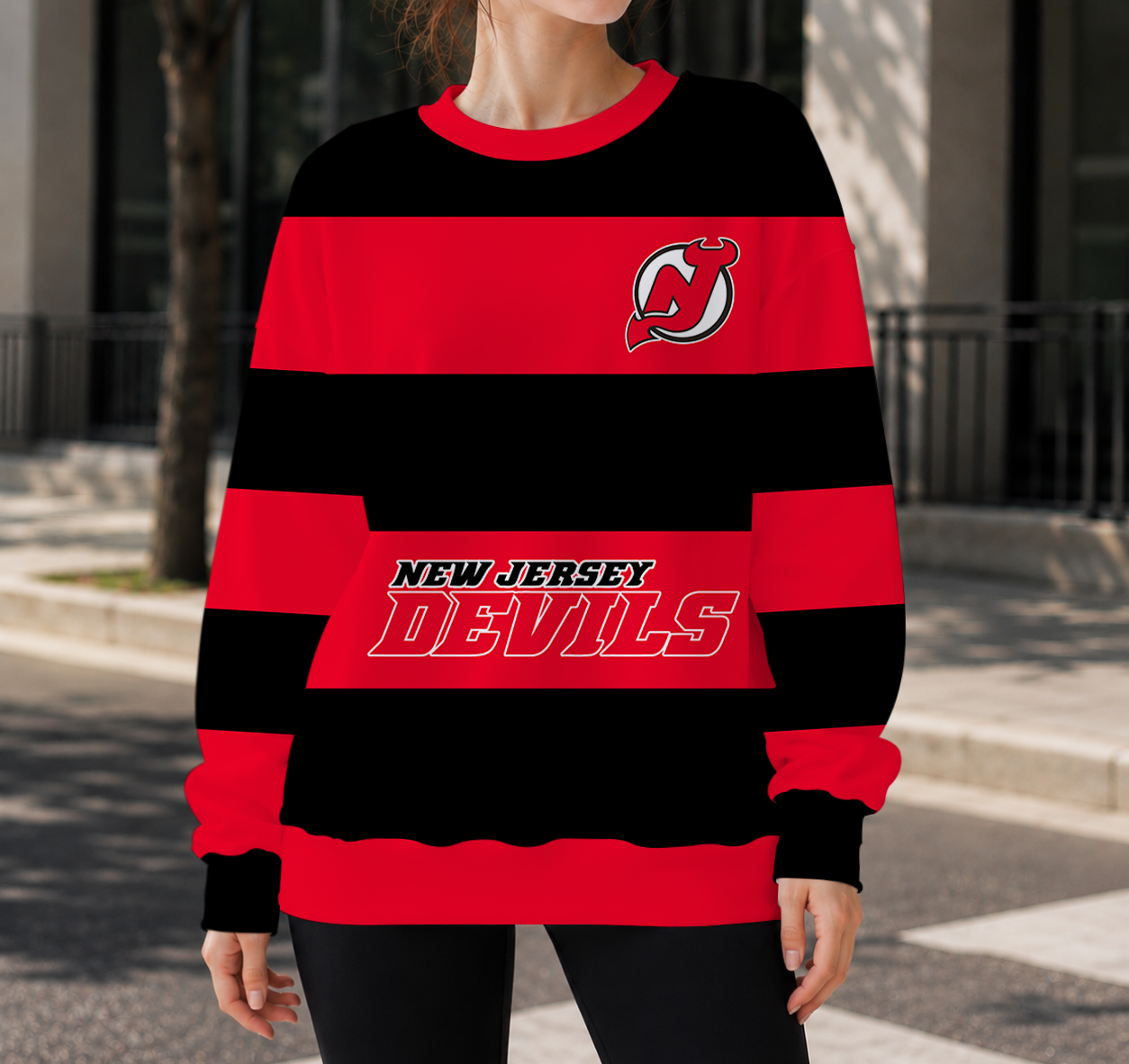 SPECIAL EDITION - NEW CUSTOMIZED NHL06 NJD NEW JERSEY DEVILS UNISEX SWEATSHIRT