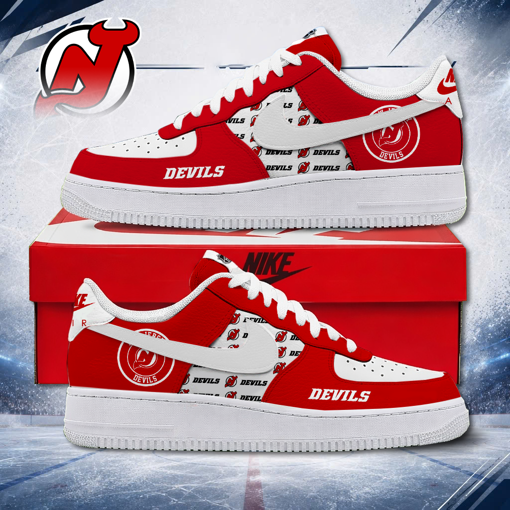 MEGA SALE - NEW CUSTOMIZED NHL06 NJD NEW JERSEY DEVILS AF1 SHOES