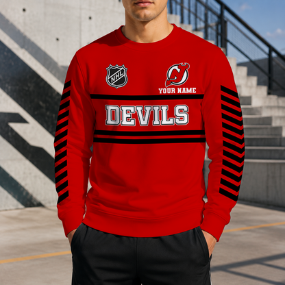 VIRAL EDITION - NEW CUSTOMIZED NHL06 NJD NEW JERSEY DEVILS UNISEX SWEATSHIRT