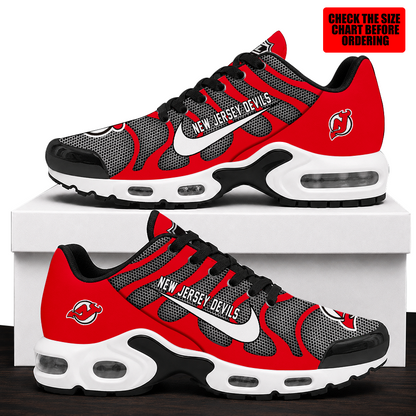 [SUPER SALE] NEW CUSTOMIZED NHL06 NJD NEW JERSEY DEVILS AIR MAX PLUS SNEAKERS