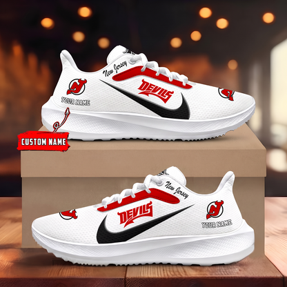 [SUPER SALE] NEW CUSTOMIZED NHL06 NJD NEW JERSEY DEVILS ROAD RUNNING SHOES