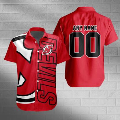 [SUPER SALE] NEW CUSTOMIZED NHL06 NJD NEW JERSEY DEVILS UNISEX HAWAIIAN SHIRT