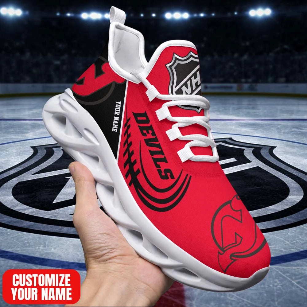 [SUPER SALE] NEW CUSTOMIZED NHL06 NJD NJ DEVILS PREMIUM CLUNKY SNEAKERS