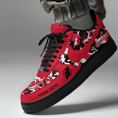 [SUPER SALE] NEW CUSTOMIZED NHL06 NJD NEW JERSEY DEVILS AF1 SHOES