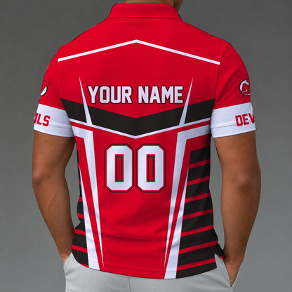 LIMITED EDITION - NEW CUSTOMIZED NHL06 NJD NEW JERSEY DEVILS POLO SHIRT