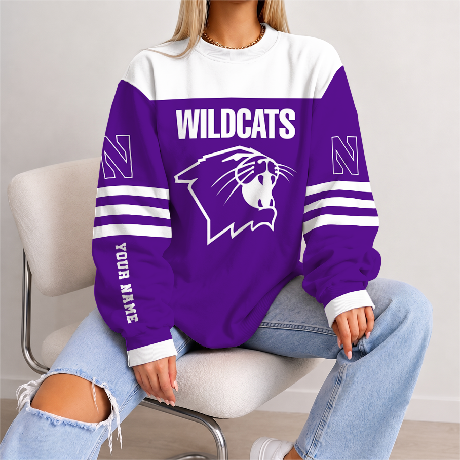 [FAN FAVORITE] NEW CUSTOMIZED NCAA CFH06 NOW NORTHWESTERN WILDCATS UNISEX SWEATSHIRT