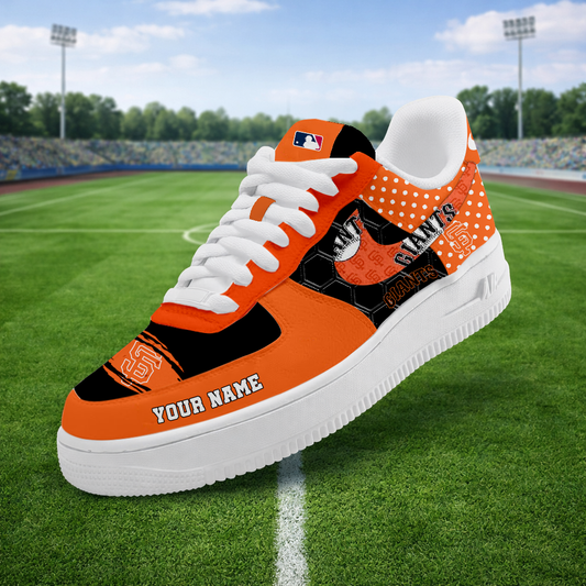 LIMITED EDITION - NEW CUSTOMIZED MLB06 SFG SAN FRANCISCO GIANTS AF1 SNEAKERS