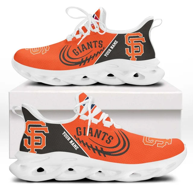 LIMITED EDITION - NEW CUSTOMIZED MLB06 SFG SAN FRANCISCO GIANTS PREMIUM CLUNKY SNEAKERS
