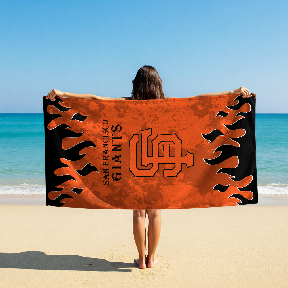 LIMITED EDITION - NEW CUSTOMIZED MLB06 SFG SAN FRANCISCO GIANTS BEACH TOWEL FOR FAN