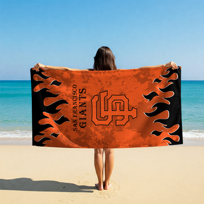 LIMITED EDITION - NEW CUSTOMIZED MLB06 SFG SAN FRANCISCO GIANTS BEACH TOWEL FOR FAN