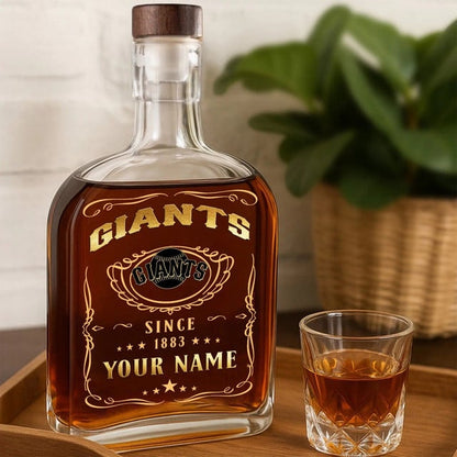 LIMITED EDITION - NEW CUSTOMIZED MLB06 SFG SAN FRANCISCO GIANTS LUXURY WHISKEY BOTTLE 450ML