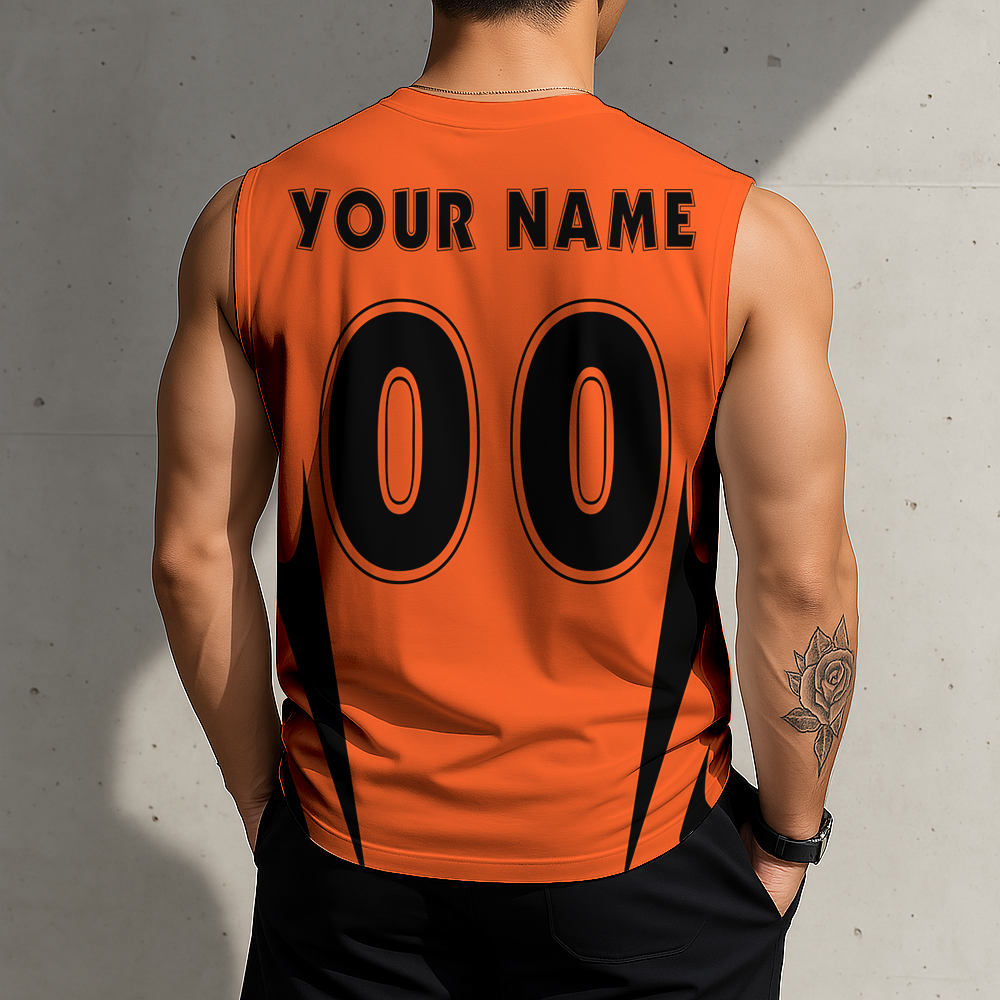 LIMITED EDITION - NEW CUSTOMIZED MLB06 SFG SAN FRANCISCO GIANTS MEN'S GYM SHIRT