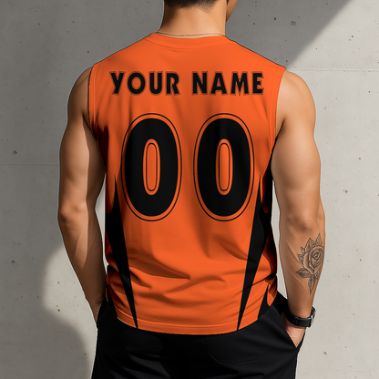 LIMITED EDITION - NEW CUSTOMIZED MLB06 SFG SAN FRANCISCO GIANTS MEN'S GYM SHIRT