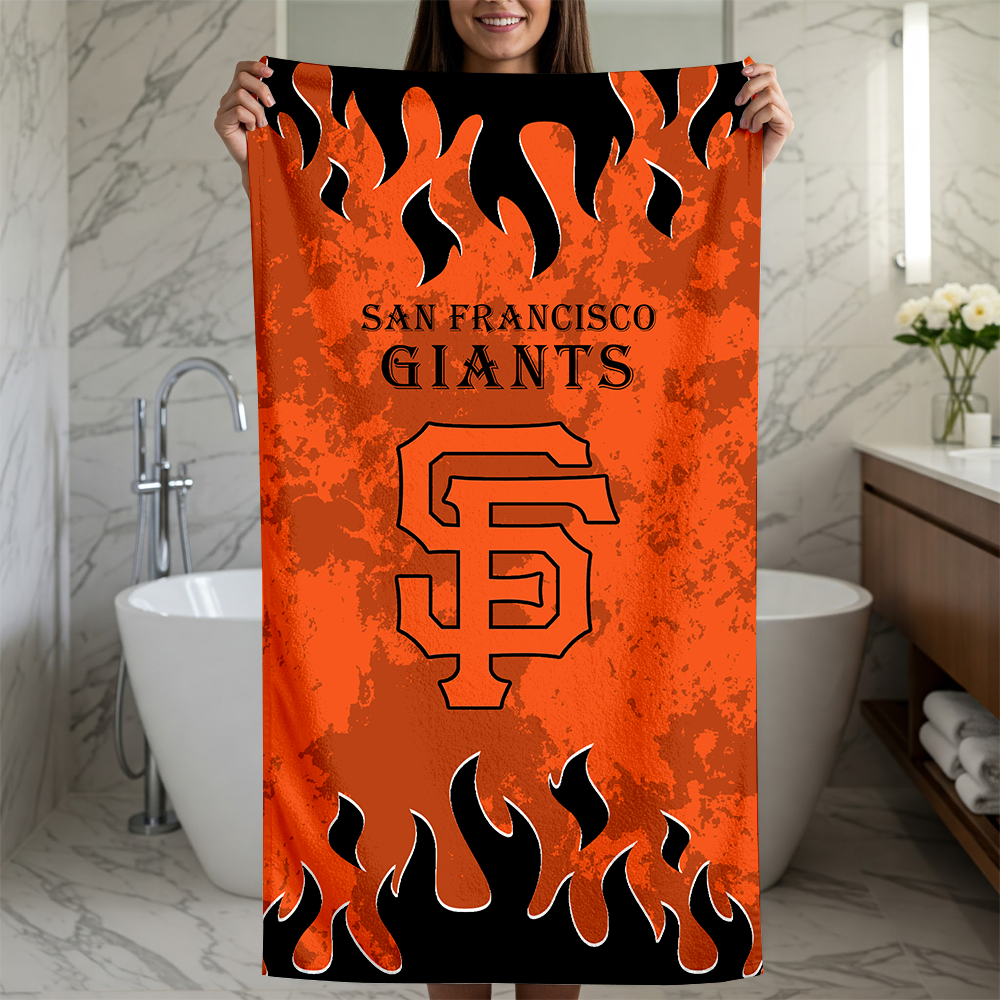 LIMITED EDITION - NEW CUSTOMIZED MLB06 SFG SAN FRANCISCO GIANTS BEACH TOWEL FOR FAN