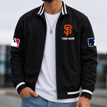 [FLASH SALE] NEW CUSTOMIZED MLB06 SFG SAN FRANCISCO GIANTS MULTICOLOR MEN'S CASUAL JACKET