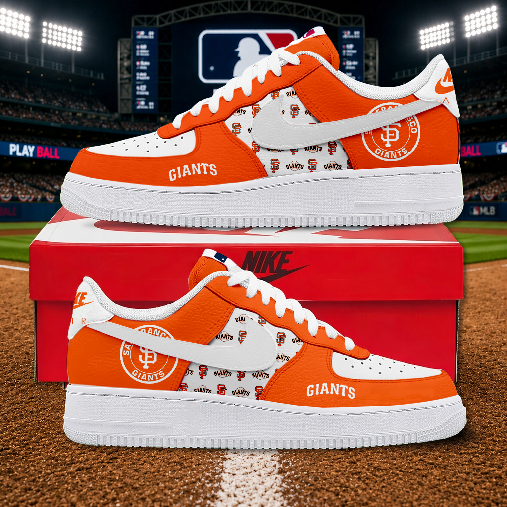 LIMITED EDITION - NEW CUSTOMIZED MLB06 SFG SAN FRANCISCO GIANTS AF1 SHOES