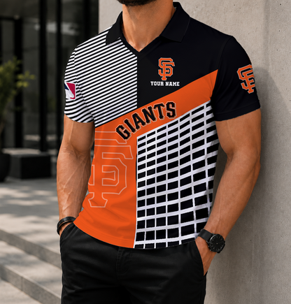 LIMITED EDITION - NEW CUSTOMIZED MLB06 SFG SAN FRANCISCO GIANTS POLO SHIRT