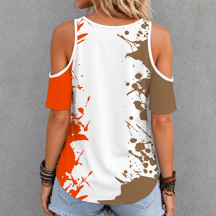 [FLASH SALE] NEW CUSTOMIZED MLB06 SFG SAN FRANCISCO GIANTS CRISS CROSS V-NECK TOP