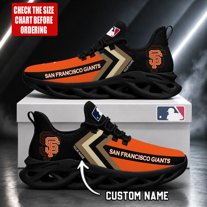 LIMITED EDITION - NEW CUSTOMIZED MLB06 SFG SAN FRANCISCO GIANTS MAX SOUL SHOES