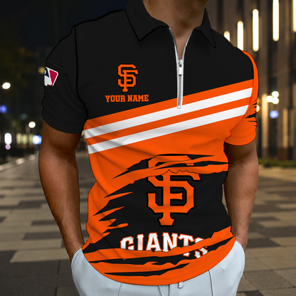 EXCLUSIVE EDITION - NEW CUSTOMIZED MLB06 SFG SAN FRANCISCO GIANTS T-SHIRT, POLO SHIRT, ZIP POLO SHIRT, SWEATSHIRT, HOODIE & ZIP HOODIE
