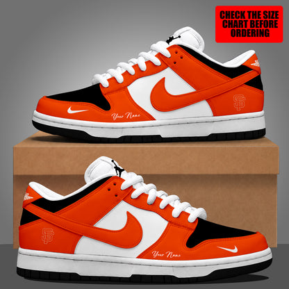 [FLASH SALE] NEW CUSTOMIZED MLB06 SFG SAN FRANCISCO GIANTS DUNK LOW SHOES