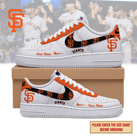 LIMITED EDITION - NEW CUSTOMIZED MLB06 SFG SAN FRANCISCO GIANTS AF1 SHOES