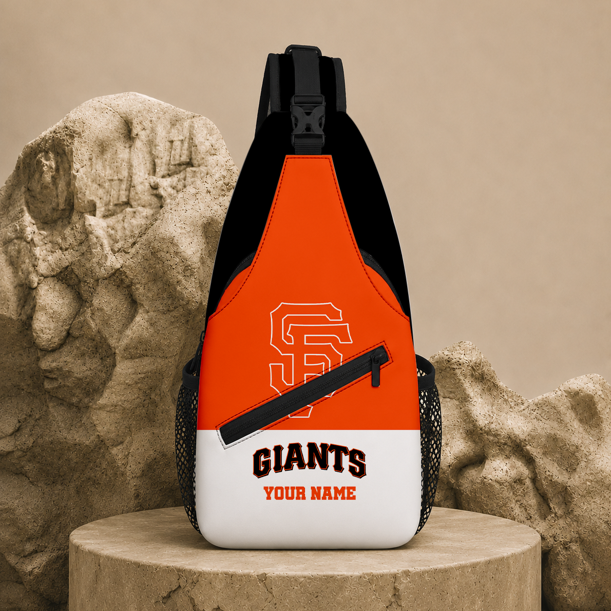LIMITED EDITION - NEW CUSTOMIZED MLB06 SFG SAN FRANCISCO GIANTS SLING BAG