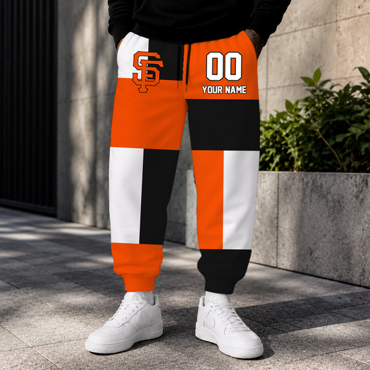 ELITE EDITION - NEW CUSTOMIZED MLB06 SFG SAN FRANCISCO GIANTS SWEATPANTS