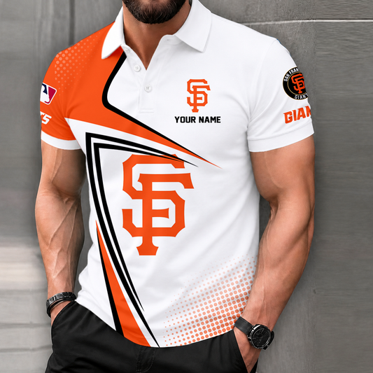 LIMITED EDITION - NEW CUSTOMIZED MLB06 SFG SAN FRANCISCO GIANTS POLO SHIRT, ZIP POLO SHIRT & T-SHIRTS