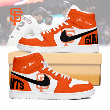 LIMITED EDITION - NEW CUSTOMIZED MLB06 SFG SAN FRANCISCO GIANTS AIR JORDAN SNEAKERS