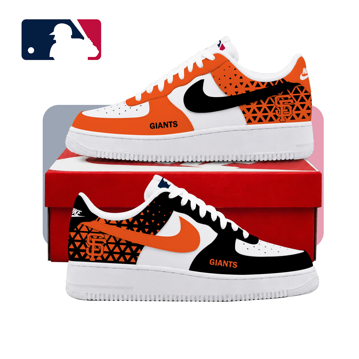 VIRAL EDITION - NEW CUSTOMIZED MLB06 SFG SAN FRANCISCO GIANTS AF1 SHOES