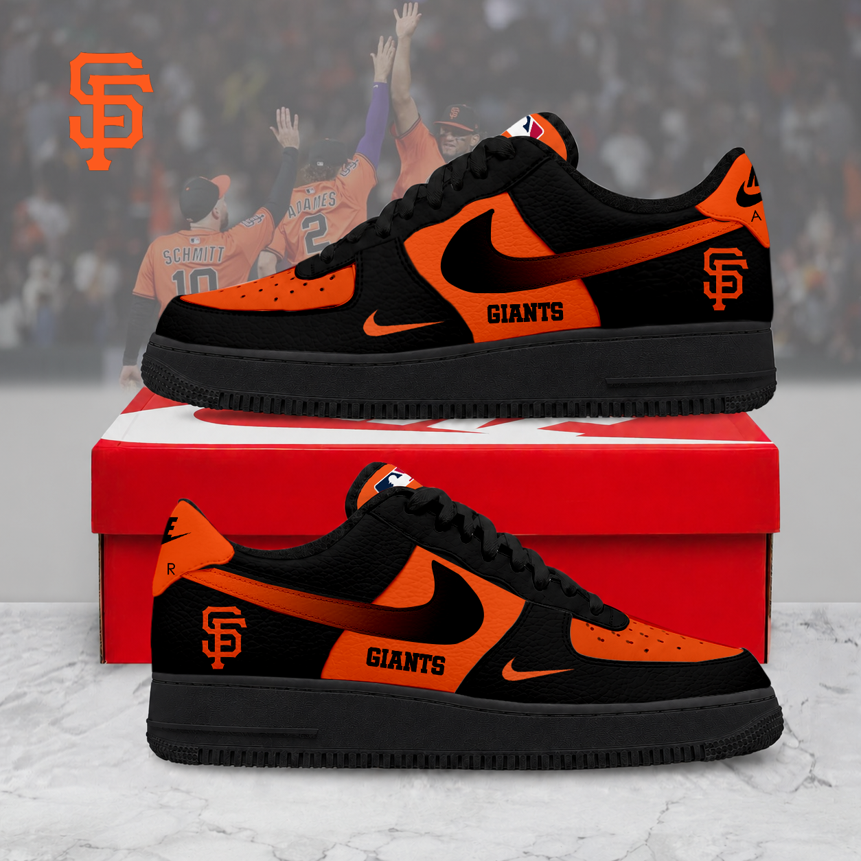 MEGA SALE - NEW CUSTOMIZED MLB06 SFG SAN FRANCISCO GIANTS AF1 SHOES