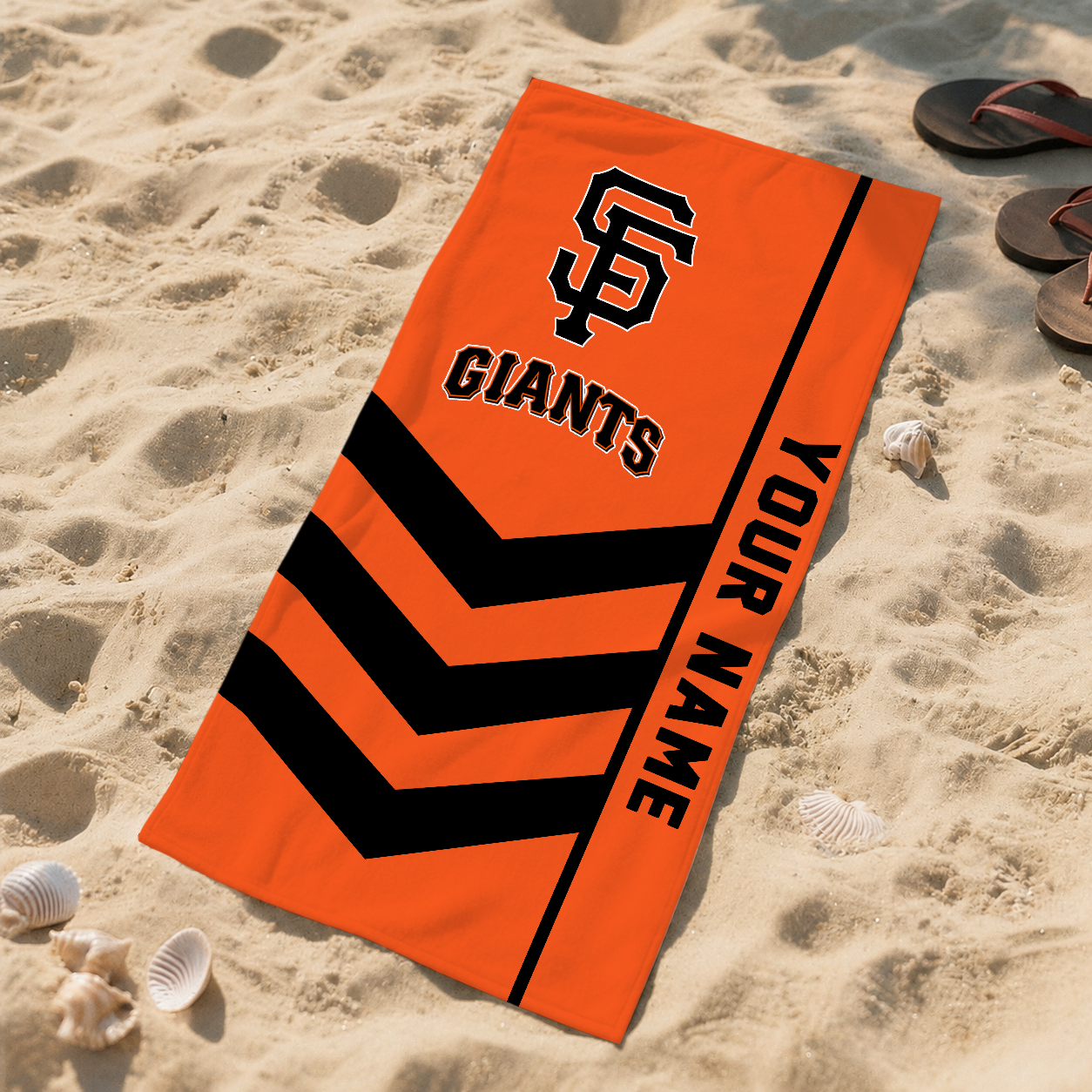 LIMITED EDITION - NEW CUSTOMIZED MLB06 SFG SAN FRANCISCO GIANTS BEACH TOWEL FOR FAN