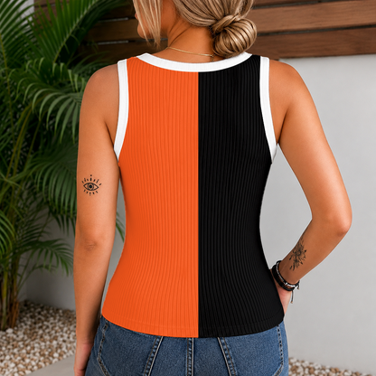 [FLASH SALE] NEW CUSTOMIZED MLB06 SFG SAN FRANCISCO GIANTS WOMEN'S V-NECK TANK TOP