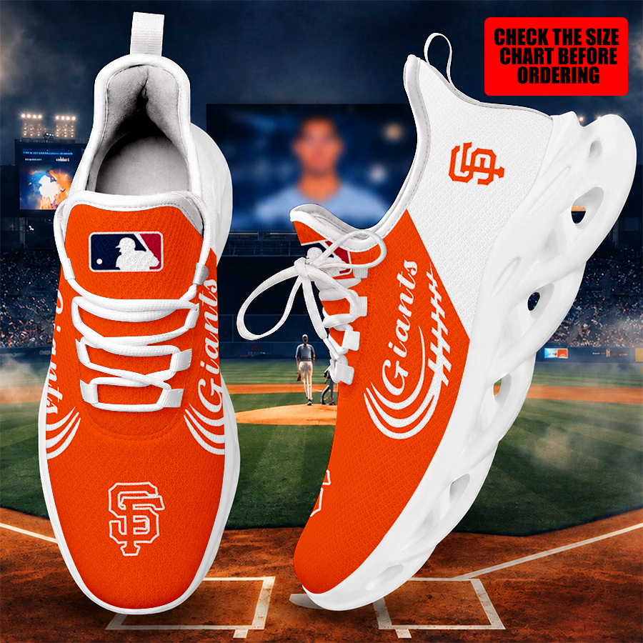[FLASH SALE] NEW CUSTOMIZED MLB06 SFG SAN FRANCISCO GIANTS MAX SOUL SHOES